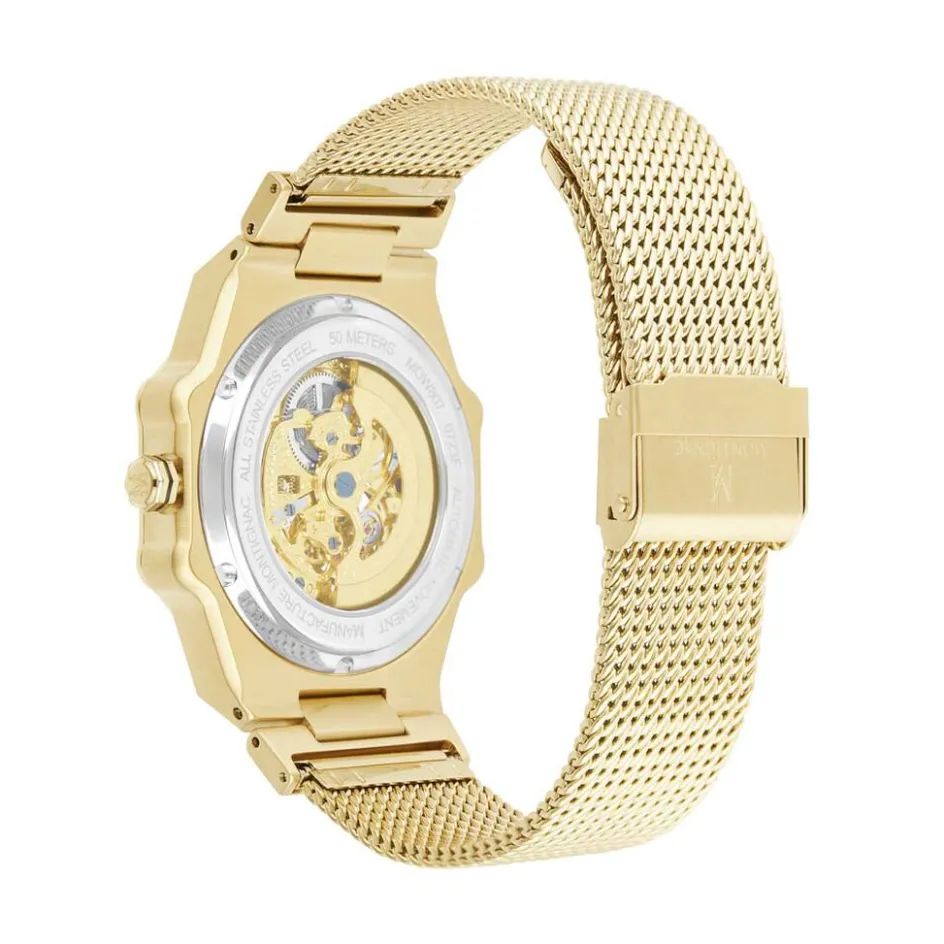 MONTIGNAC Montre Octogon Automatique Noir* Montres Made In France|Montres Squelettes