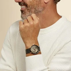 MONTIGNAC Montre Round Automatique Noir* Montres Made In France|Montres Squelettes