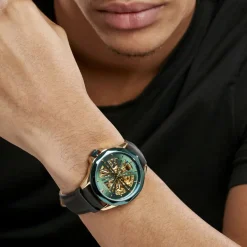 MONTIGNAC Montre Round Automatique Vert* Montres Squelettes|Montres Made In France