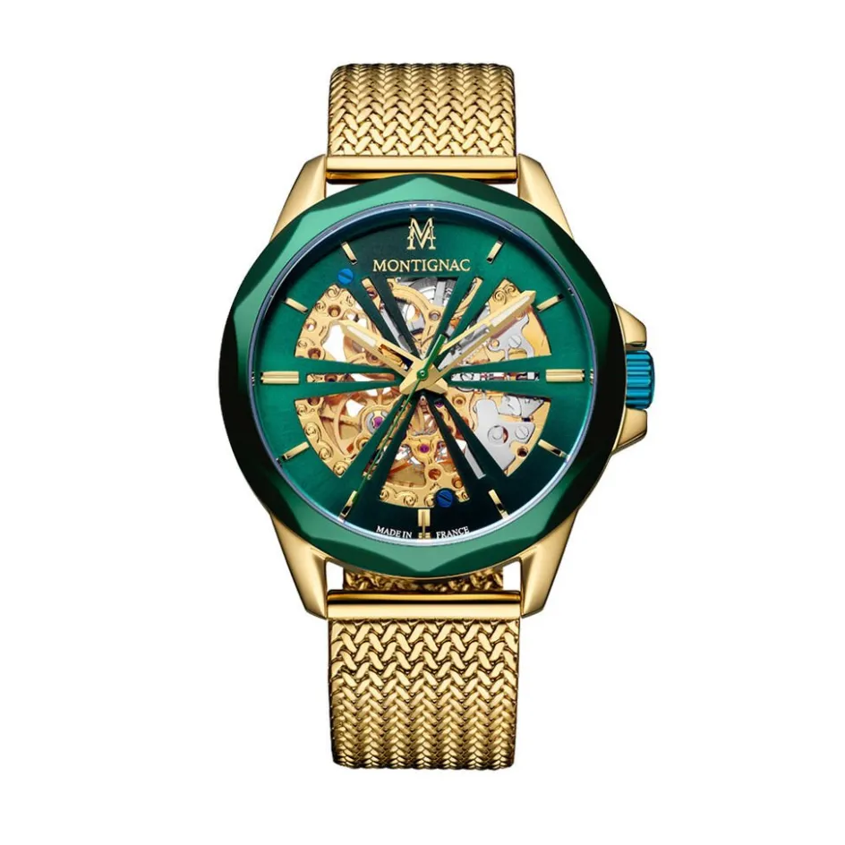 Hot MONTIGNAC Montre Round Auto Vert
