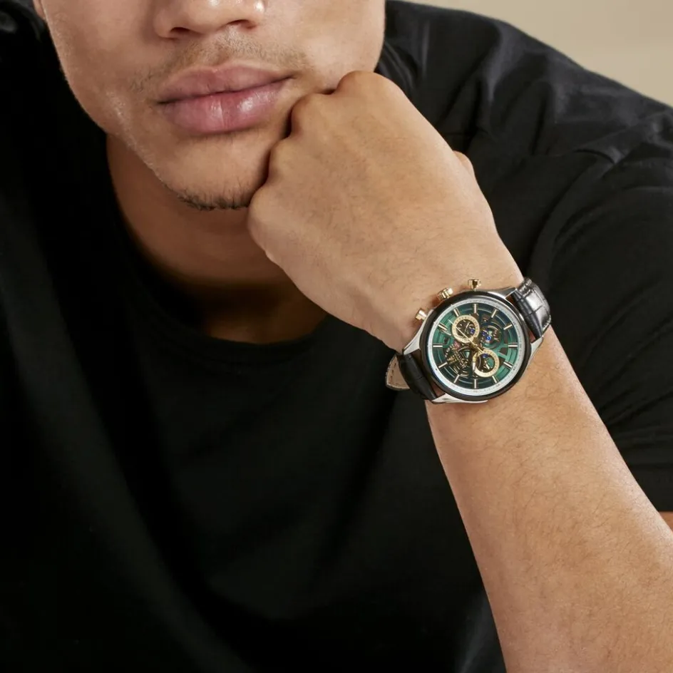 Online MONTIGNAC Montre Round Chrono Vert