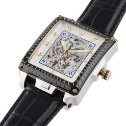 MONTIGNAC Montre Square Automatique Argenté* Montres Made In France|Montres Squelettes