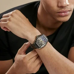 MONTIGNAC Montre Tonneau Noir* Montres Made In France|Montres Squelettes