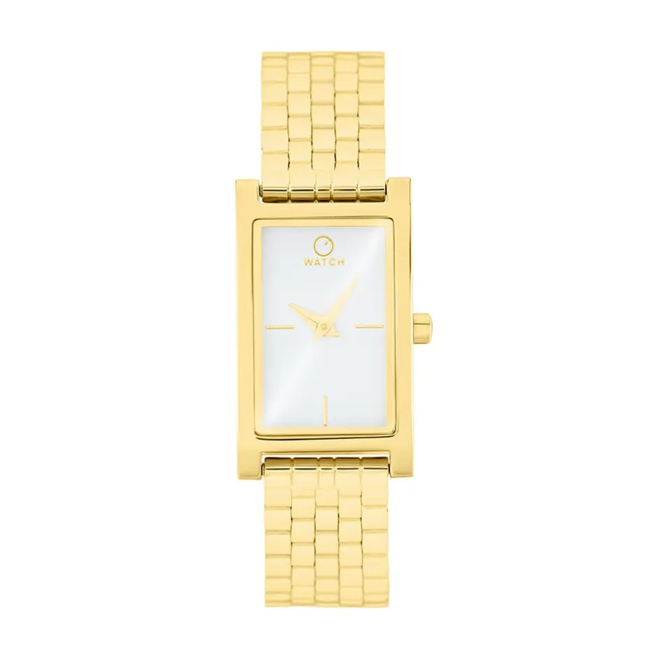 Sale O WATCH Montre Oblong Blanc