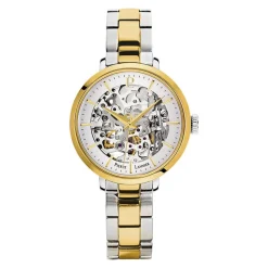 Sale PIERRE LANNIER Montre Automatique 35 Acier Argenté cadran argenté fond argenté bracelet acier bicolore