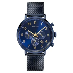 Sale PIERRE LANNIER Montre Baron Bleu cadran bleu fond bleu bracelet acier bleu