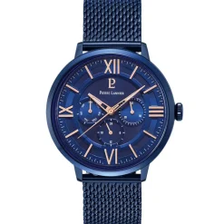 Sale PIERRE LANNIER Montre Collection Beaucour Bleu cadran bleu fond bleu bracelet acier bleu