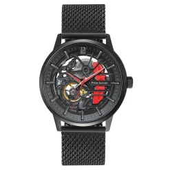 Best PIERRE LANNIER Montre Paddock Noir cadran noir fond noir bracelet acier noir