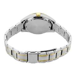 Clearance SEIKO Montre Classique Nacre cadran bicolore fond nacre bracelet acier bicolore