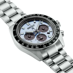 Online SEIKO Montre Prospex Bleu cadran argenté fond bleu bracelet acier argenté