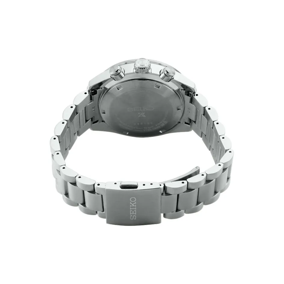Online SEIKO Montre Prospex Bleu cadran argenté fond bleu bracelet acier argenté