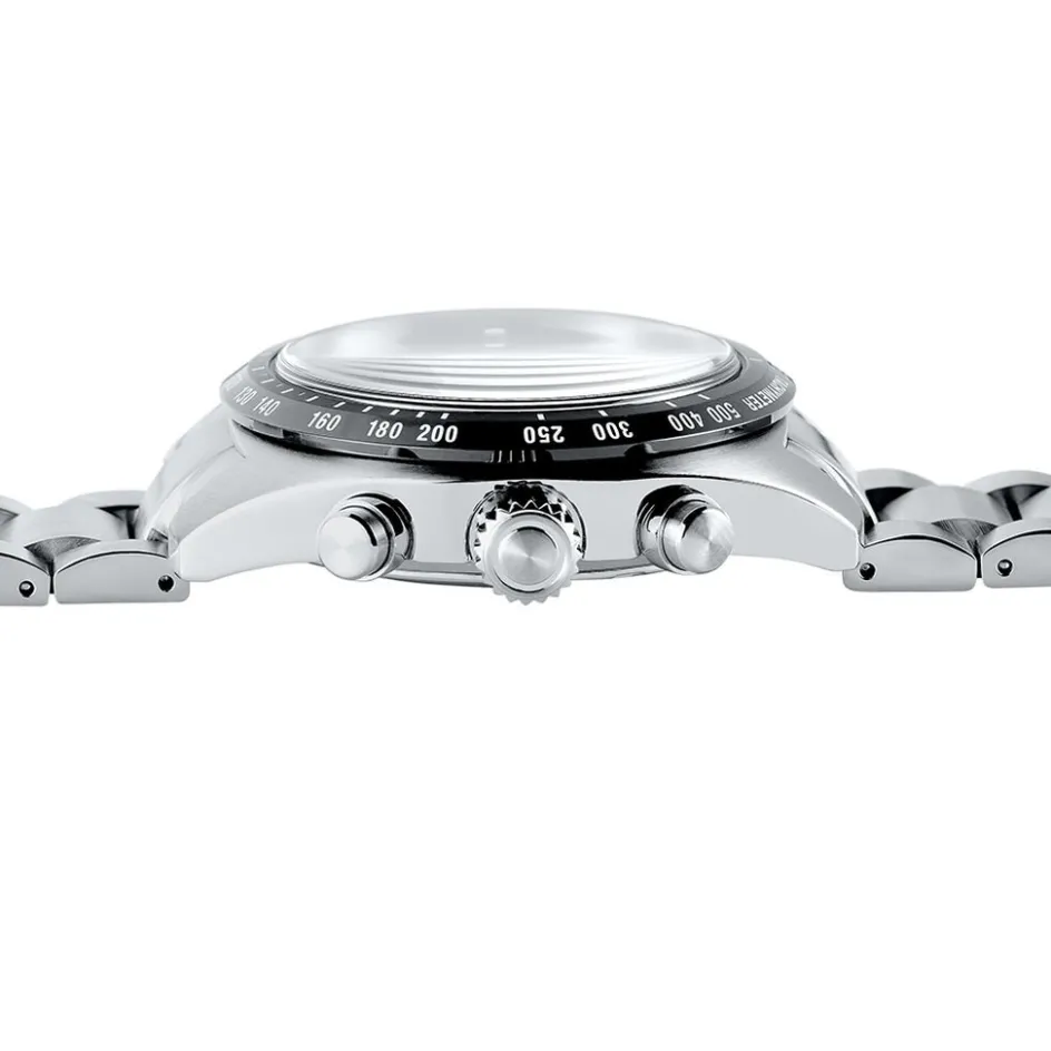 SEIKO Montre Prospex Vert cadran argenté fond vert bracelet acier argenté