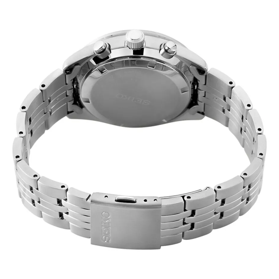 Outlet SEIKO Montre Sport Bicolore cadran argenté fond bicolore bracelet acier argenté