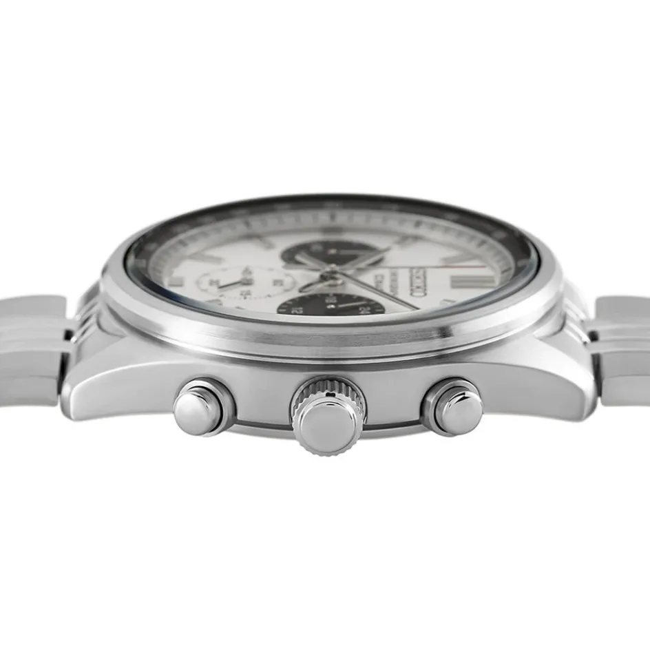 Online SEIKO Montre Sport Bicolore Blanc / Noir cadran bicolore fond bicolore blanc / noir bracelet acier argenté