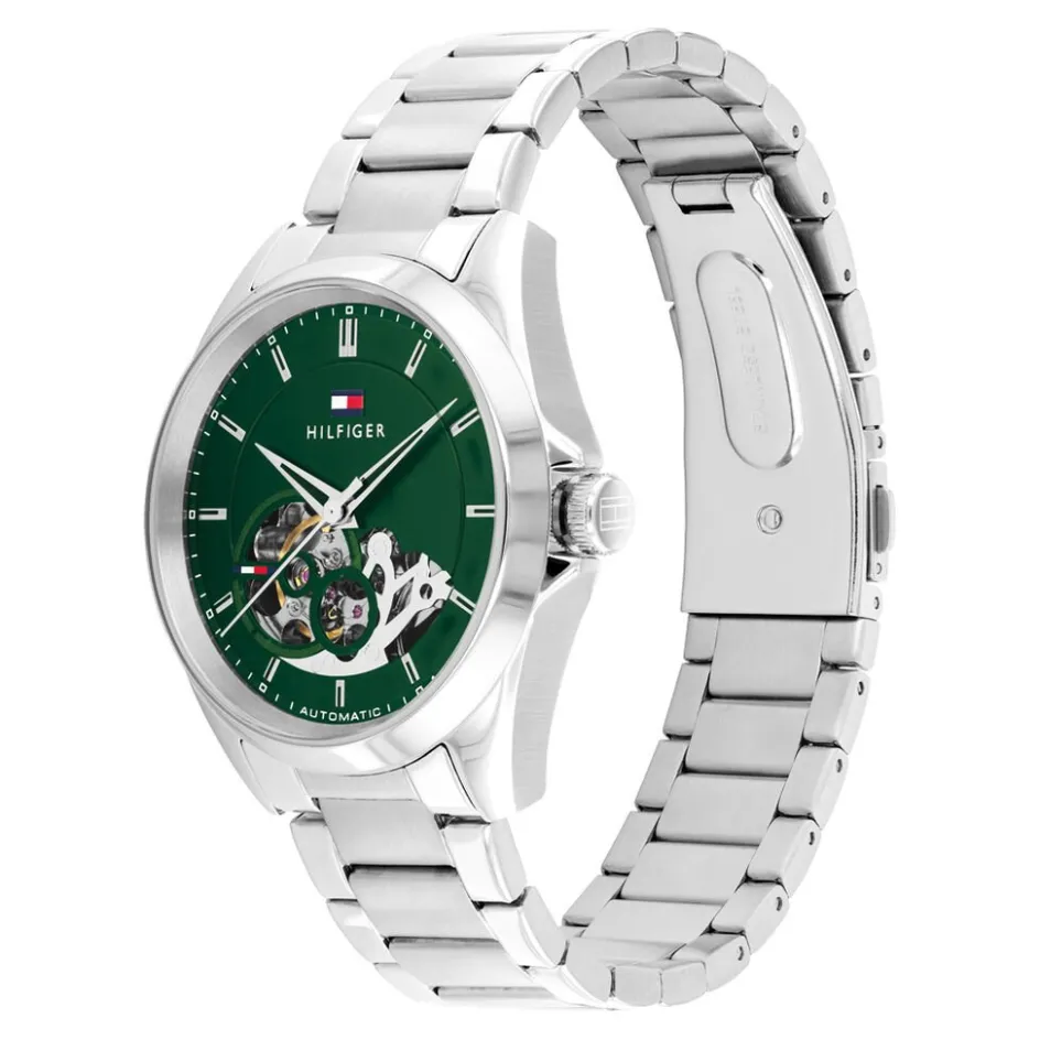 TOMMY HILFIGER Montre Baker Automatic Vert* Montres Squelettes|Montres Automatiques