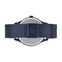 TOMMY HILFIGER Montre Damon Bleu cadran bleu fond bleu bracelet acier bleu