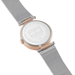 Discount TOMMY HILFIGER Montre Lynn Argenté cadran doré rose fond argenté bracelet acier argenté