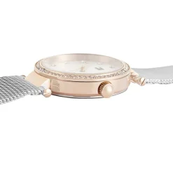 Discount TOMMY HILFIGER Montre Lynn Argenté cadran doré rose fond argenté bracelet acier argenté