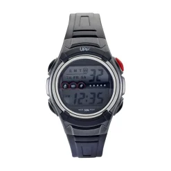 New UPP Montre Junior Noir cadran noir fond noir bracelet silicone noir
