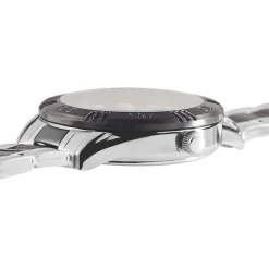 Sale UPP Montre Matthieu Noir cadran argenté fond noir bracelet métal bicolore