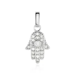 Online Histoire d'Or Pendentif Amelot Argent Blanc Oxyde De Zirconium