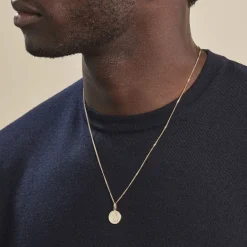 Clearance Histoire d'Or Pendentif Ange Rond Or Jaune