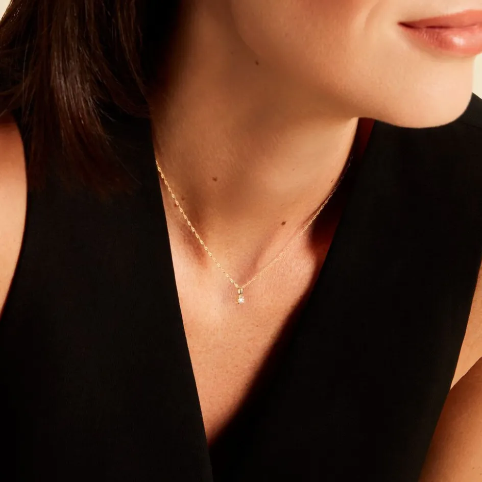 Clearance Histoire d'Or Pendentif Aphrodite or jaune diamant