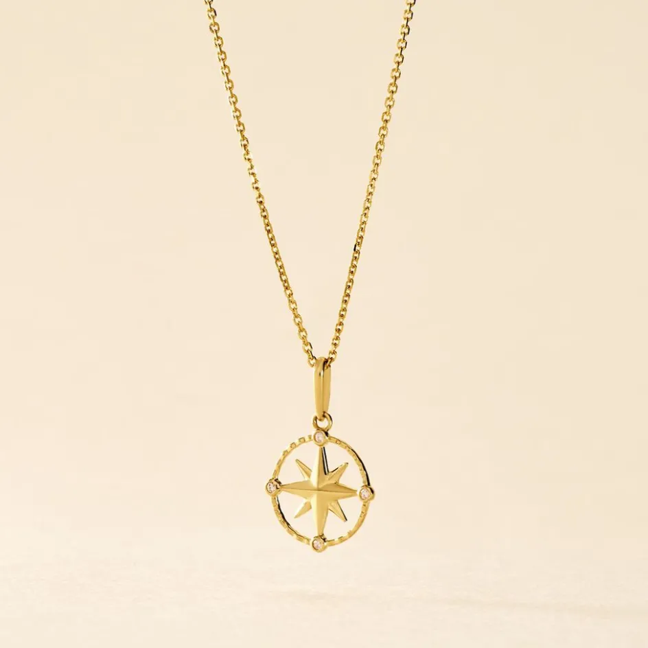 Best Histoire d'Or Pendentif Bethania Or Jaune Oxyde De Zirconium