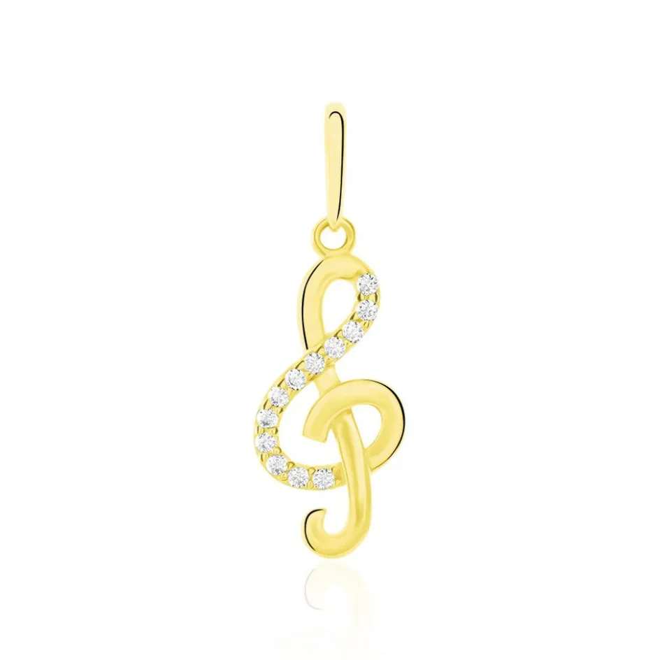 Sale Histoire d'Or Pendentif Caprais Or Jaune Oxydes De Zirconium