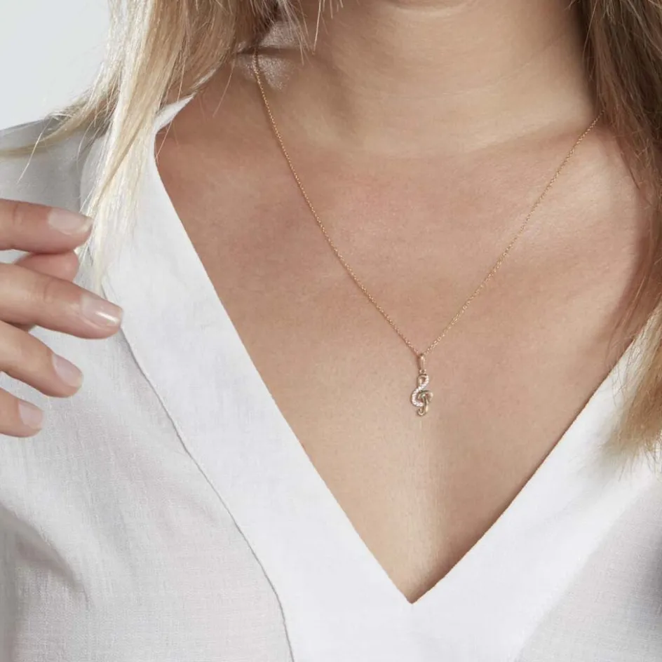 Sale Histoire d'Or Pendentif Caprais Or Jaune Oxydes De Zirconium