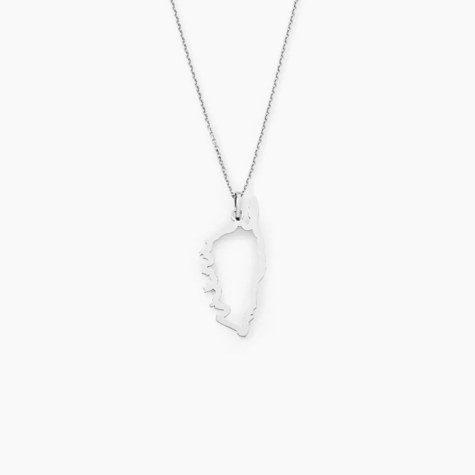 Sale Histoire d'Or Pendentif Corsica or blanc
