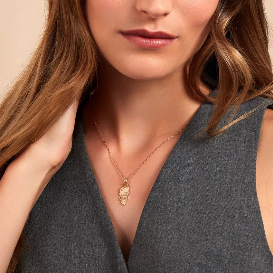 Best Histoire d'Or Pendentif Corsica Plaque Or Jaune plaque or dore