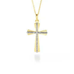 Clearance Histoire d'Or Pendentif Crocetta Or Jaune Oxyde De Zirconium