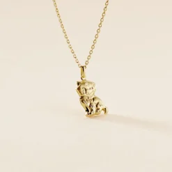 Online Histoire d'Or Pendentif Egee Chat Or Jaune