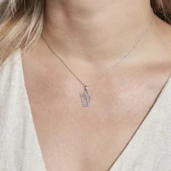 Online Histoire d'Or Pendentif Estrellita Ange Or Blanc