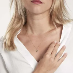 Sale Histoire d'Or Pendentif Eudocie Coeur Lettre Or Jaune