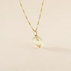 Clearance Histoire d'Or Pendentif Eudocie Coeur Lettre Or Jaune