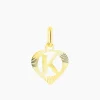 Best Histoire d'Or Pendentif Eudocie Coeur Lettre Or Jaune
