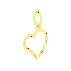 Online Histoire d'Or Pendentif Eudocie Coeur Strie Or Jaune