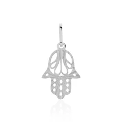 Online Histoire d'Or Pendentif Fatima or blanc