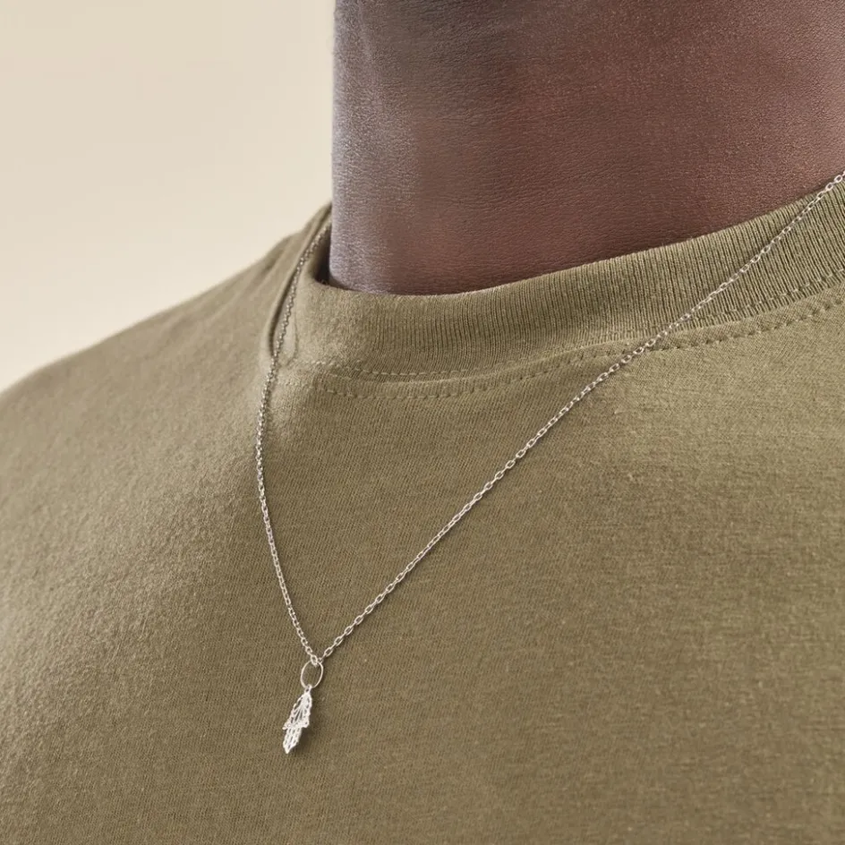 Online Histoire d'Or Pendentif Fatima or blanc