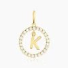Outlet Histoire d'Or Pendentif Gabe Or Jaune Oxyde De Zirconium