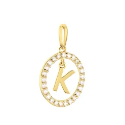 Outlet Histoire d'Or Pendentif Gabe Or Jaune Oxyde De Zirconium