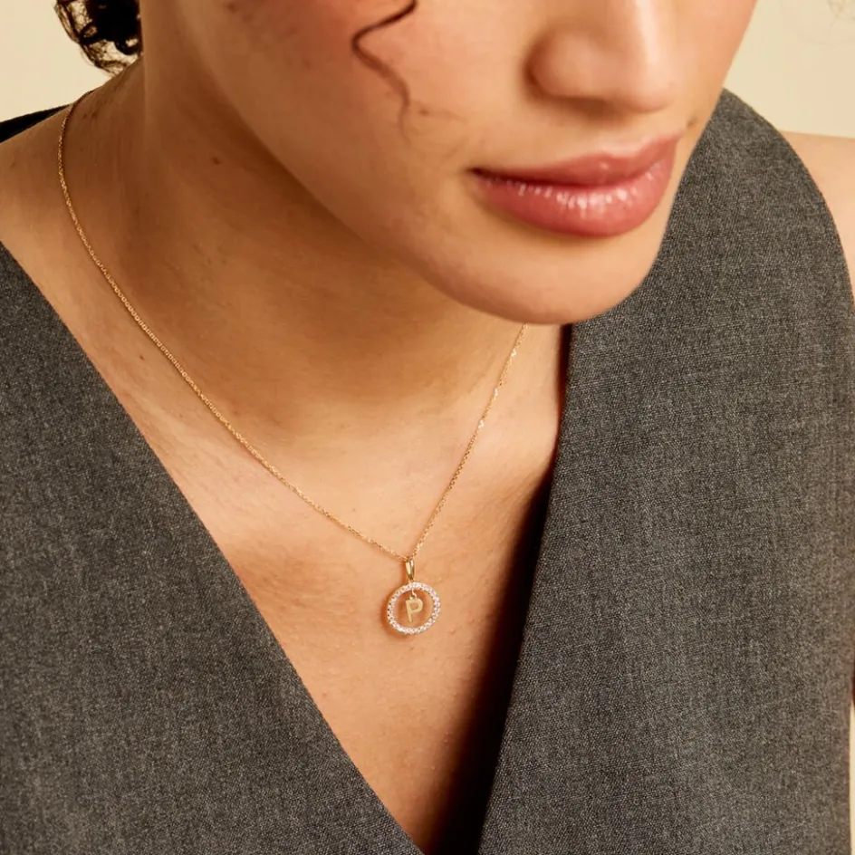 Sale Histoire d'Or Pendentif Gabe Or Jaune Oxyde De Zirconium