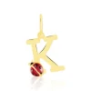 Clearance Histoire d'Or Pendentif Helidie Coccinelle Lettre Or Jaune