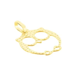 Clearance Histoire d'Or Pendentif Ilies Hibou Or Jaune