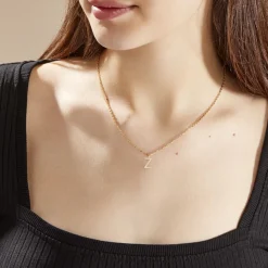 Best Histoire d'Or Pendentif Ionia Lettre or jaune