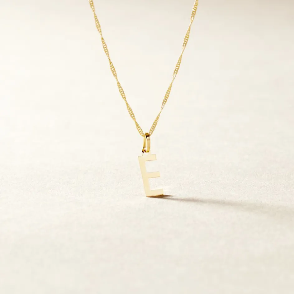 Clearance Histoire d'Or Pendentif Ionia Lettre or jaune