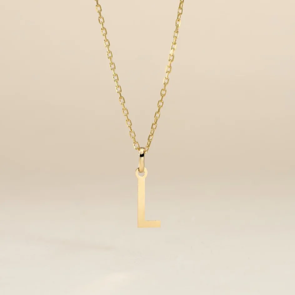 New Histoire d'Or Pendentif Ionia Lettre or jaune