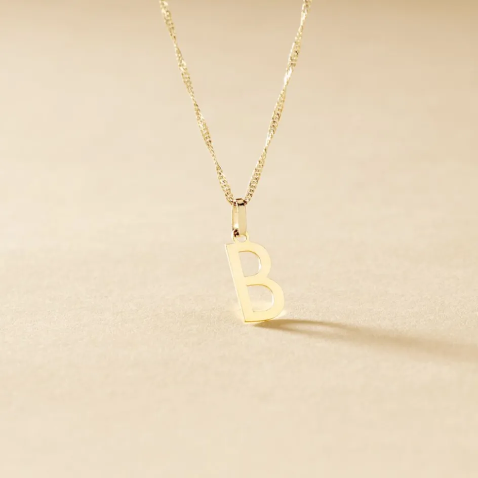 Hot Histoire d'Or Pendentif Ionia Lettre or jaune